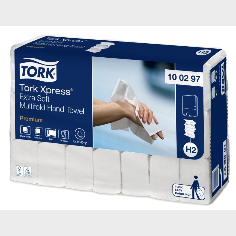Tork Xpress Extra Soft Multifold Hndkldeark (21x100 stk.)