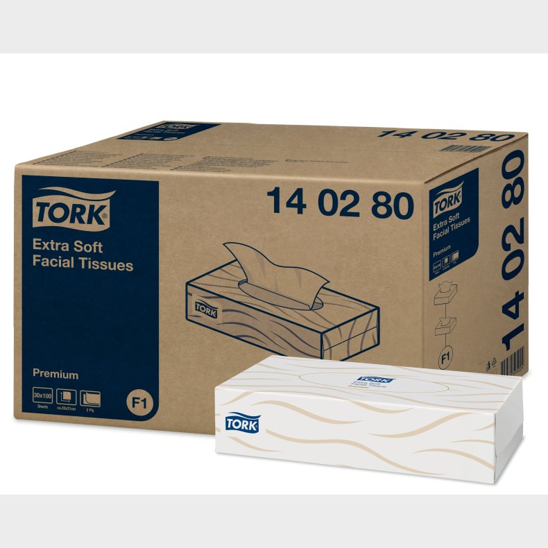 Tork Extra Soft Ansigtsservietter (30 x 100 stk.)