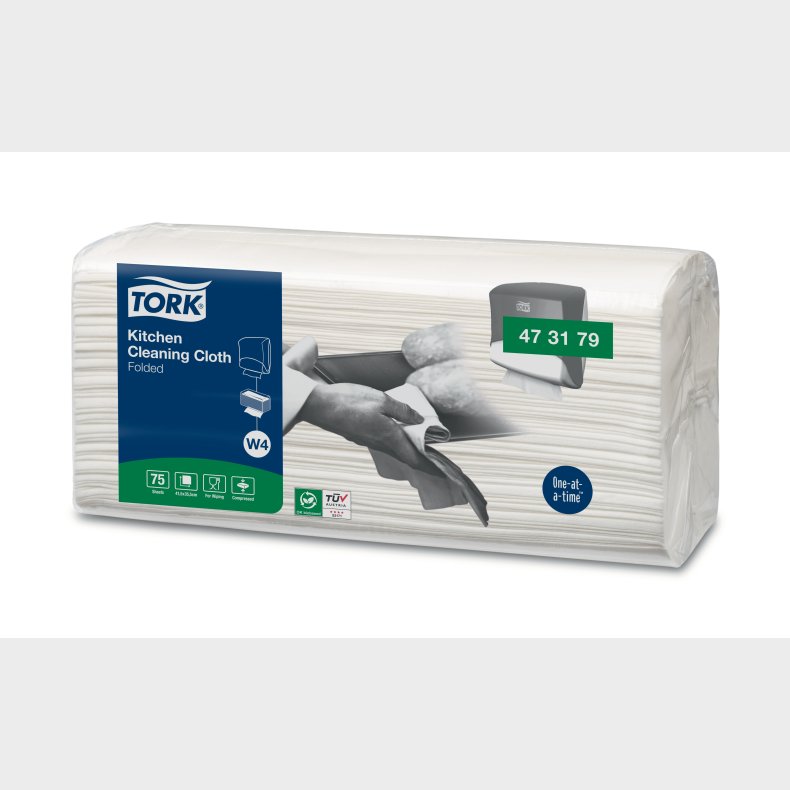 Tork Aftrringsklud Kkken (4x75 stk.)